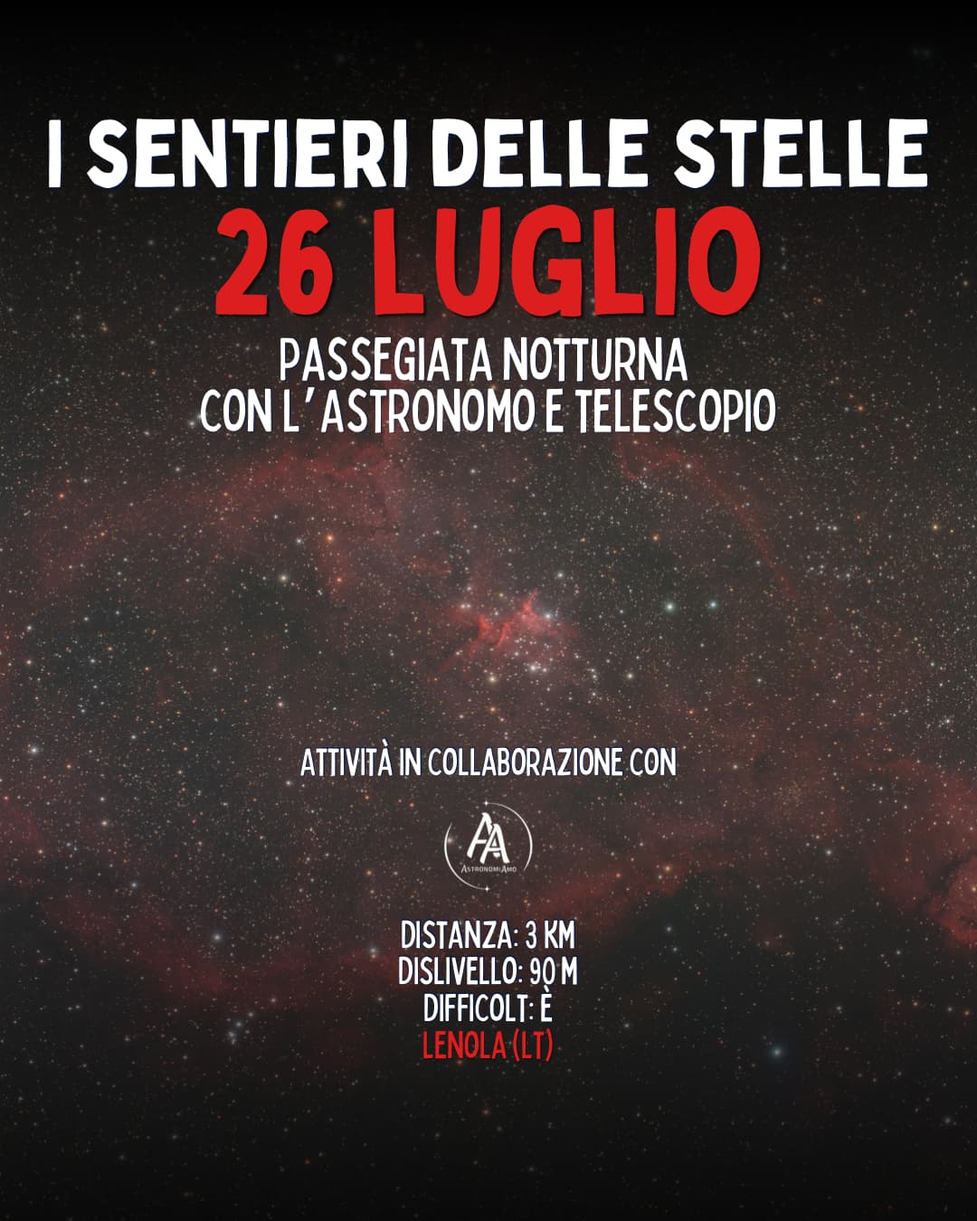 Locandina "I sentieri delle stelle"