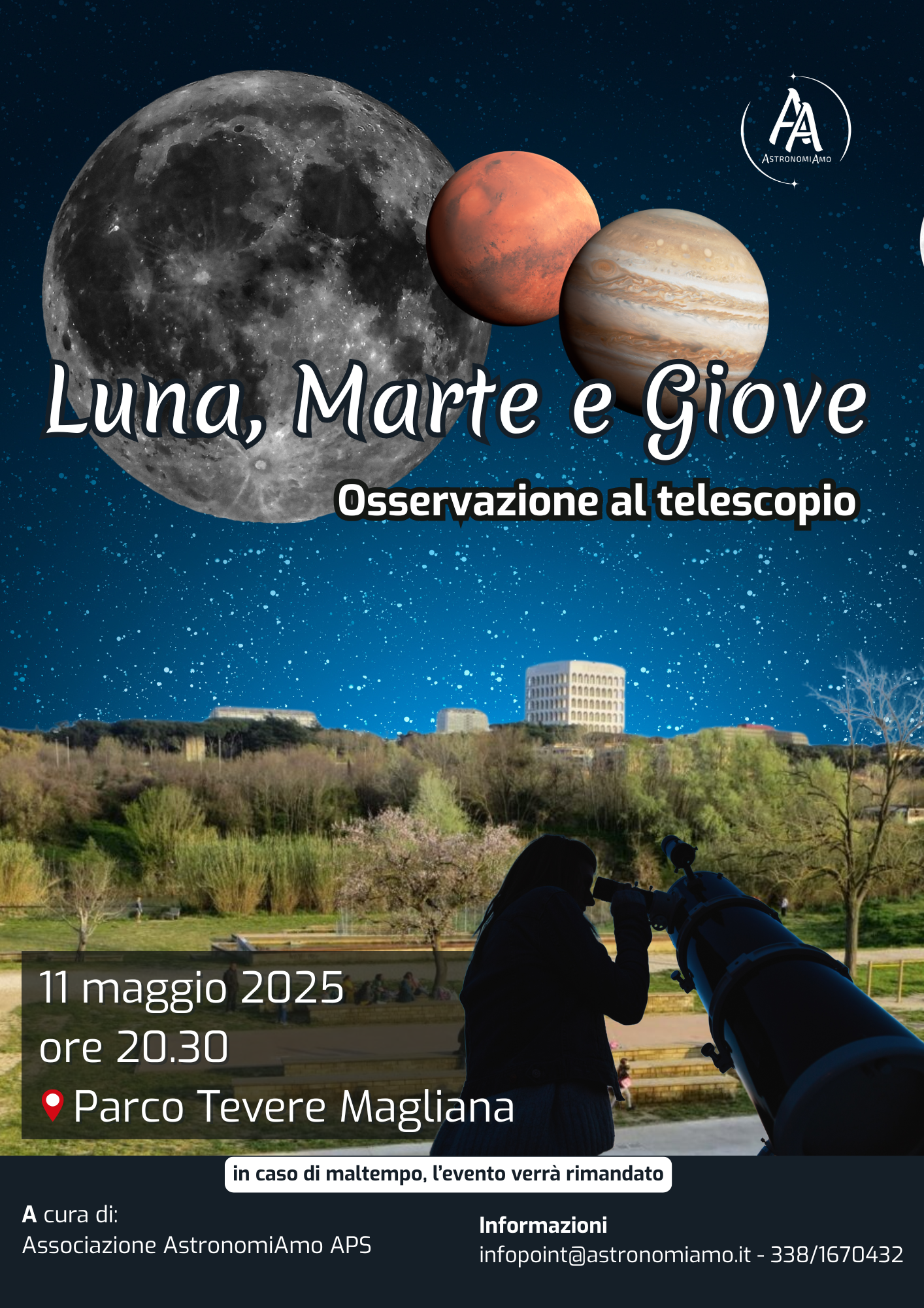 Locandina AstronomiAmo 11 maggio