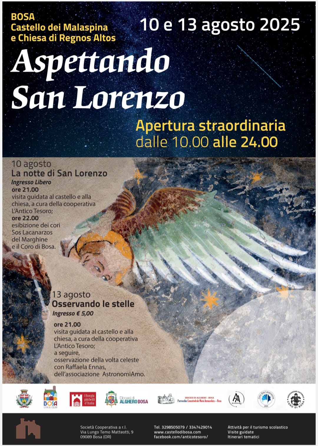Notte di stelle a Bosa