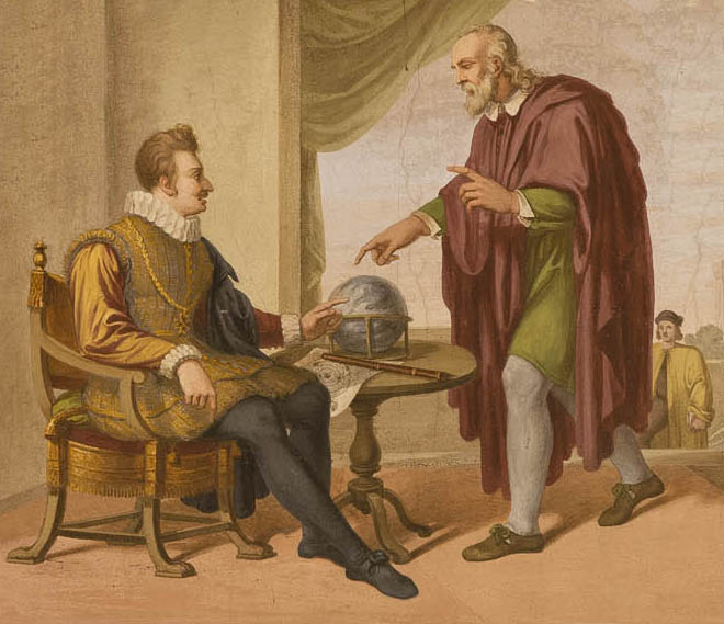 Galileo Galilei e Cosimo II. Fonte https://www.aadfi.it/ Galileo Galilei e Cosimo II. Fonte https://www.aadfi.it/