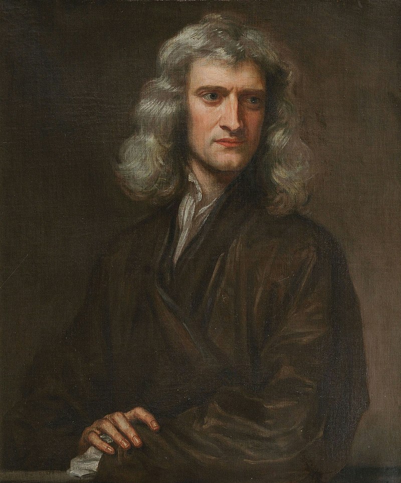 Ritratto di Isaac Newton - 1689 - Godfrey Kneller (pubblico dominio)