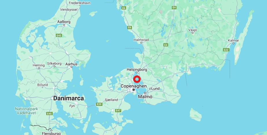 Localizzazione dell'isola di Hven