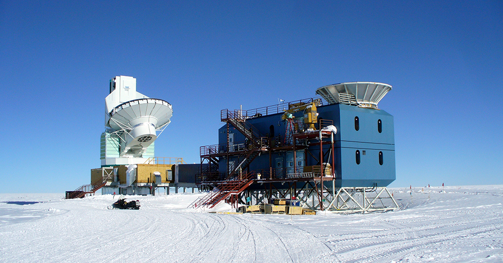 Il telescopio del progetto BICEP. Crediti BICEP2