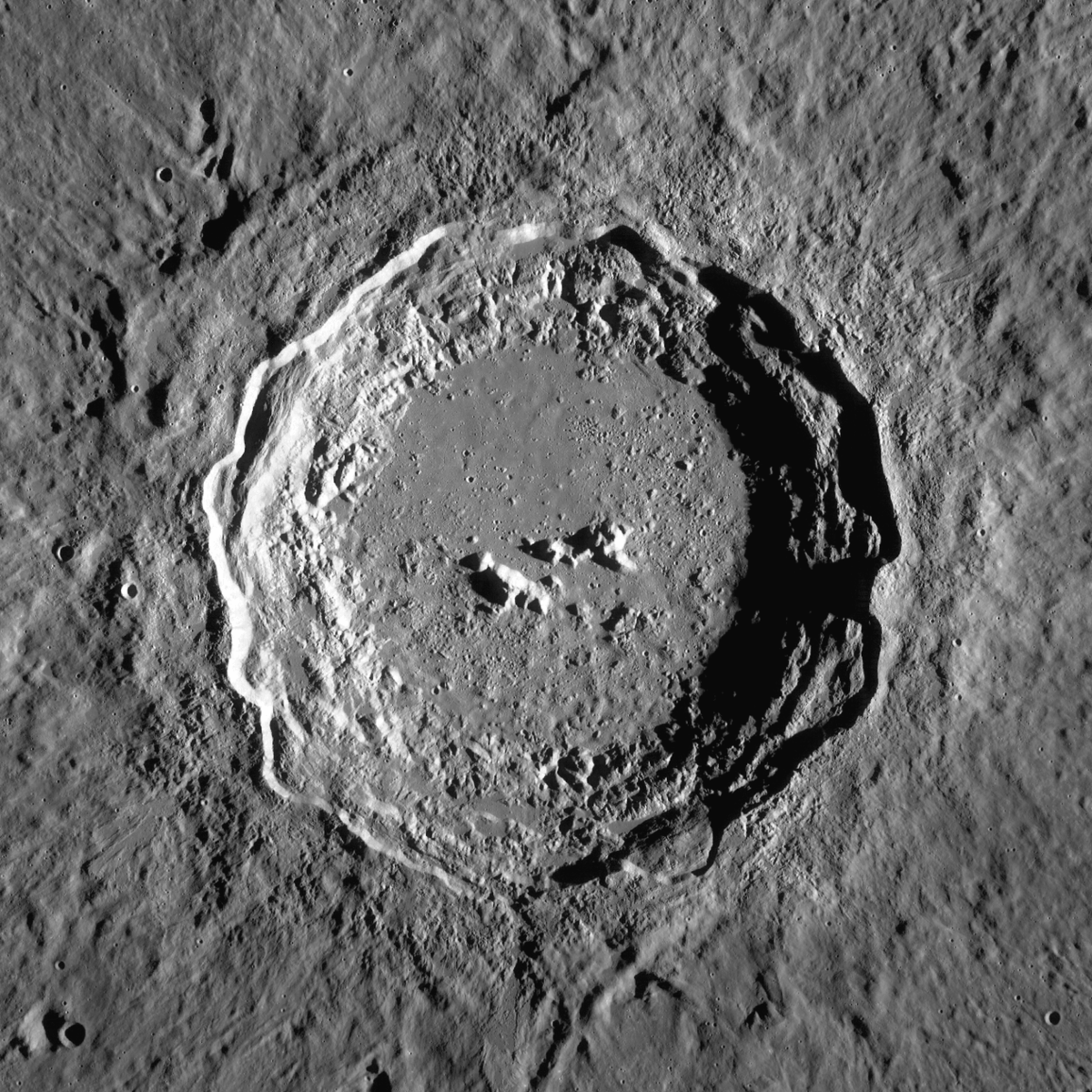 Cratere Copernicus. Crediti NASA-Lunar Reconnaissance Orbiter