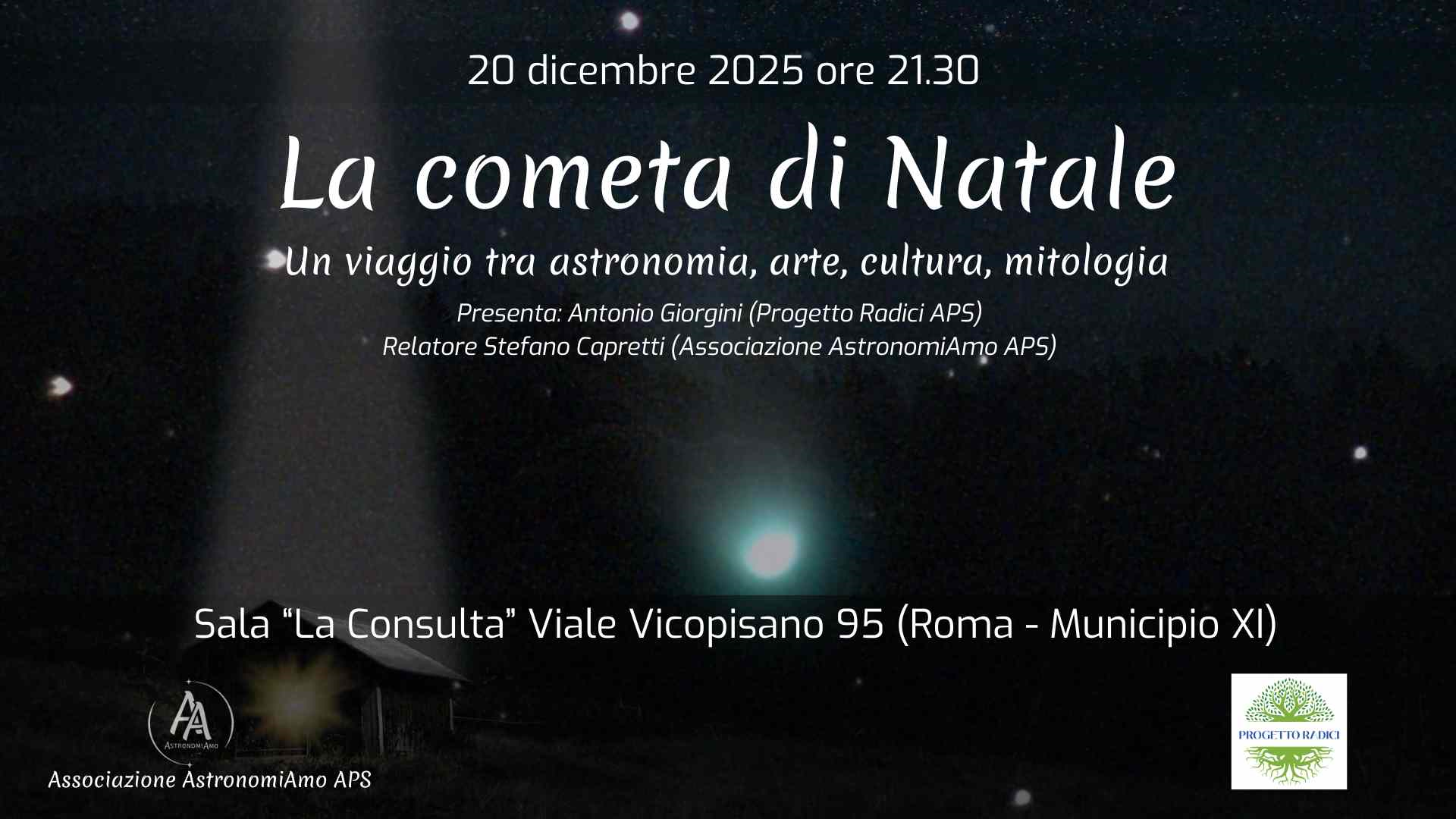 20 dicembre 2025 - La "Cometa di Natale" a Roma, Magliana