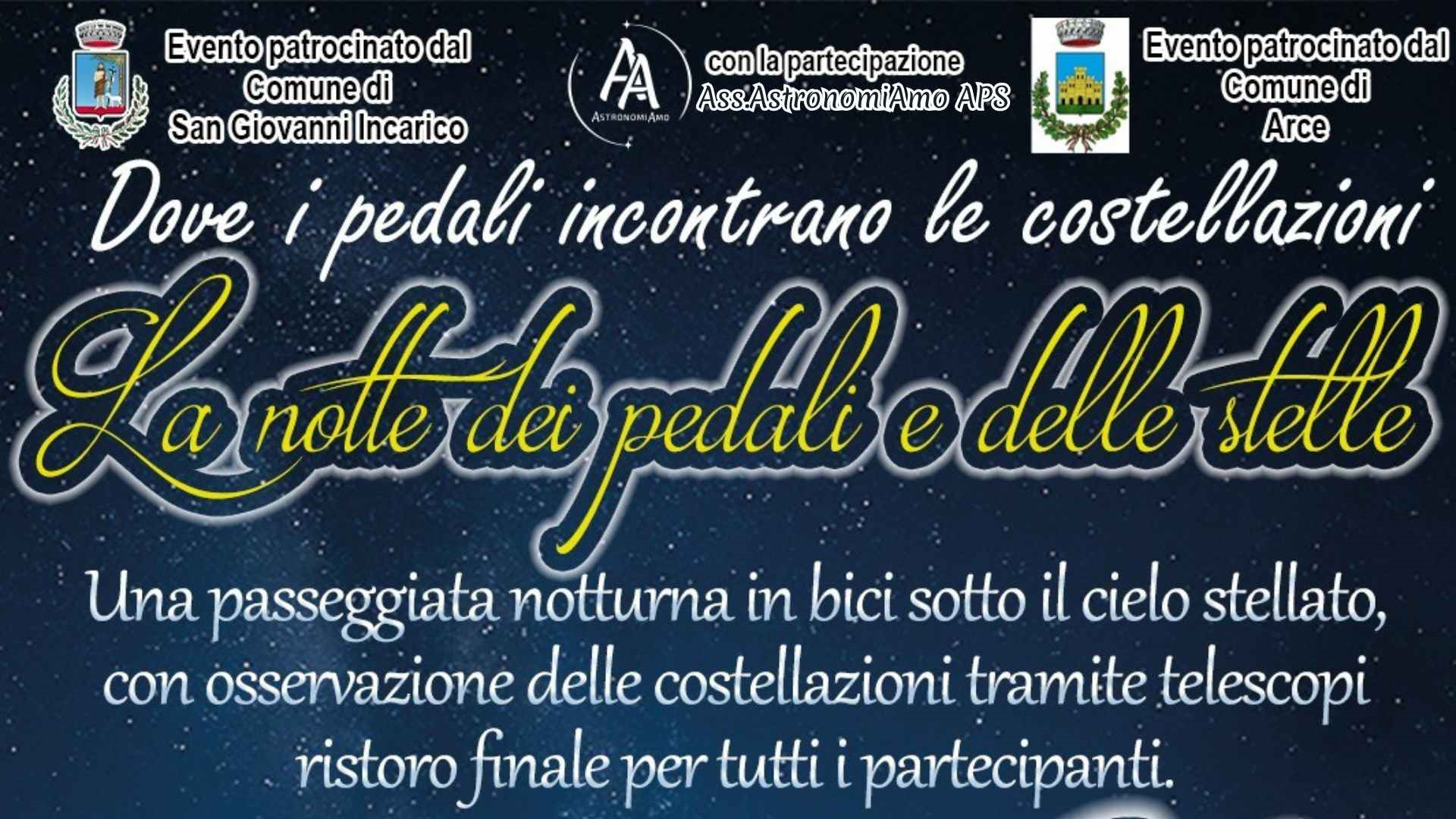 La notte dei pedali e delle stelle a San Giovanni Incarico